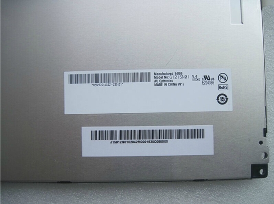 G121SN01 V4 TFT LCD AUO LCD Panels 12.1 Inch 800(RGB) × 600 SVGA Display
