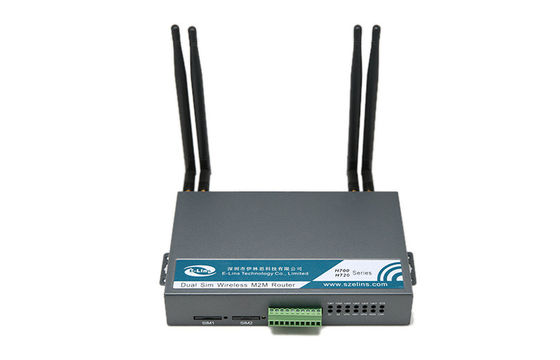 Double Sim Router Industrial Wifi Router modem de GPS 3G HSPA+ VPN